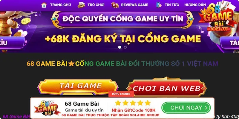 Tải App 68 Game Bài - Quy Trình Sở Hữu Ứng Dụng An Toàn 3 Chọn đường dẫn tải từ đúng trang chính thức của nhà cái